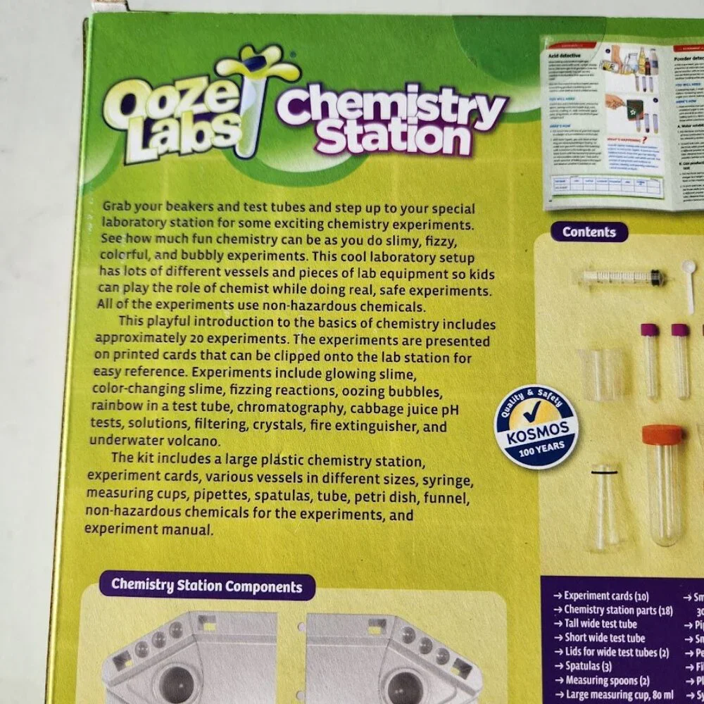 Thames & Kosmos Ooze Labs Chemistry Station Science Experiment Kit STEM Toy 20 N
